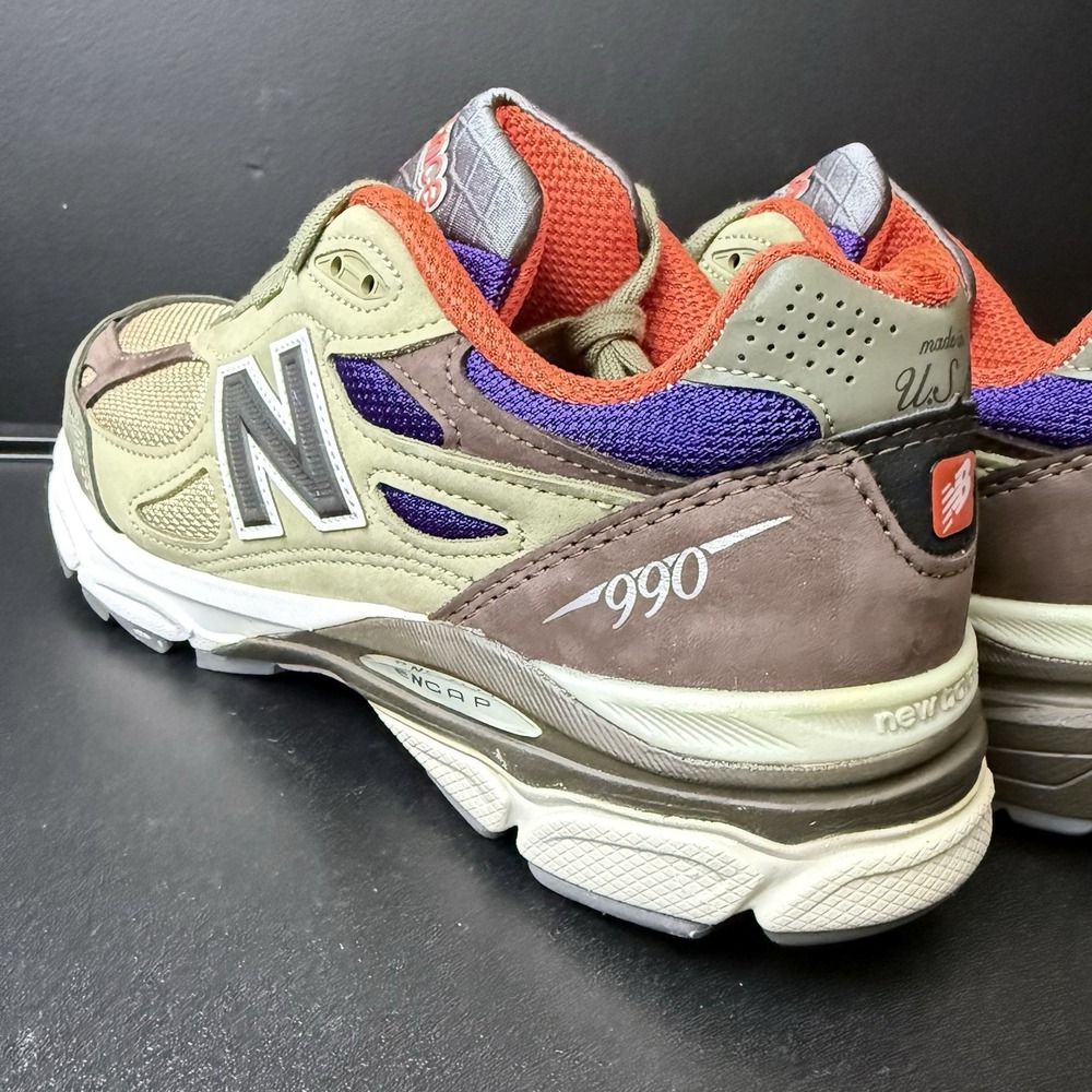 New Balance 990v3 Men's Made In USA Teddy Santis Tan Orange 2023 Size 7.5 Shoes - Picture 9 of 16